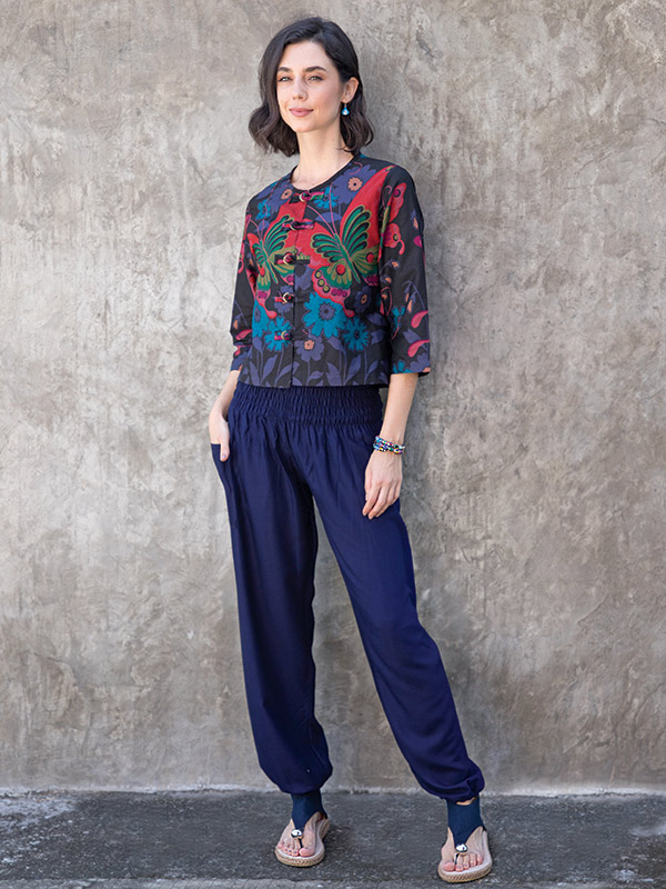 What can i wear with harem pants