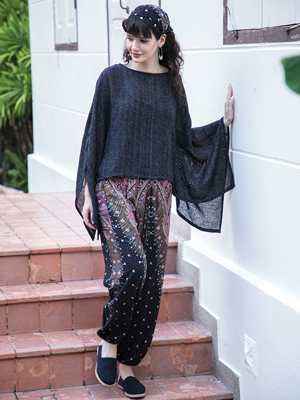 What can i wear with harem pants