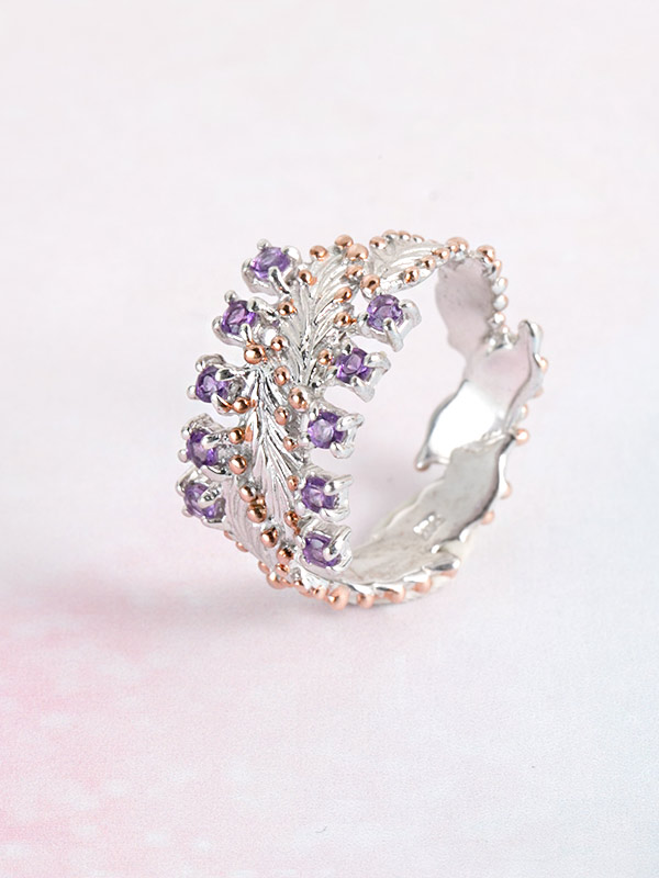 Violet Vine Ring