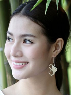 Angelfish Hoop Earrings