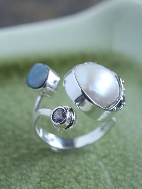 Smooth Trio Ring