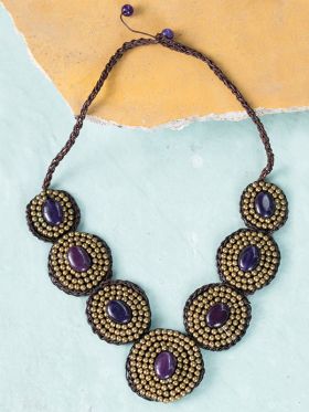 Bronze Ebony Wedge Necklace