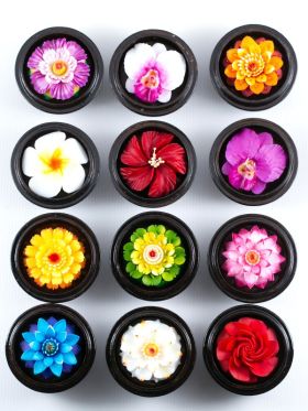 Carved Soap Flowers Set Of 12