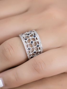 Sapphire Stream Ring