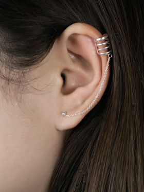 Coil Ear Cuff Studs