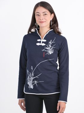 Bamboo Print Top (Long Sleeve)