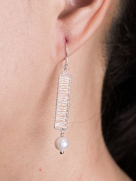 Pearl Ladder Earrings