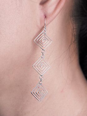 Spiral Tiles Earrings
