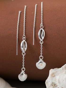 Silver Thread Earrings