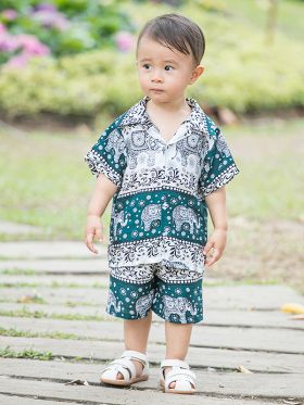 Kids Savanna Blouse And Shorts Set