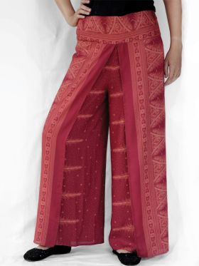 Feather Print Joanna Pants