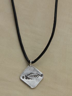 Fishbone Stamp Pendant