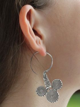 Infinity Cone Earring