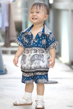 Kids Savanna Blouse And Shorts Set