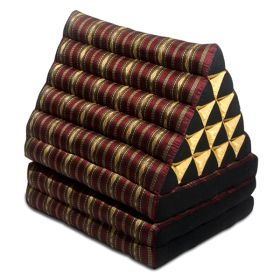 King Triangle Pillow Three Fold Royal Silklook (Burgundy)