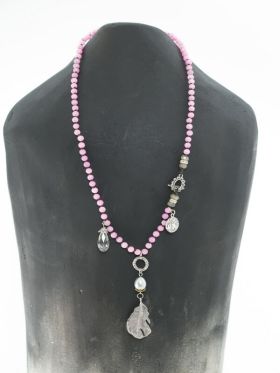 Sakura Feather Necklace