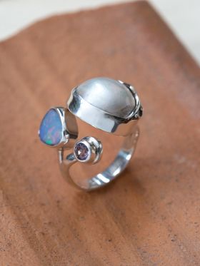 Smooth Trio Ring