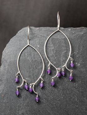 Unique Silver Earrings #36