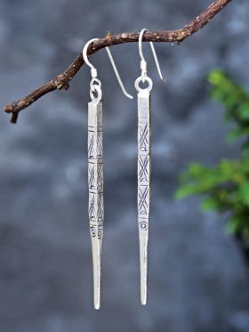 Script Post Earrings