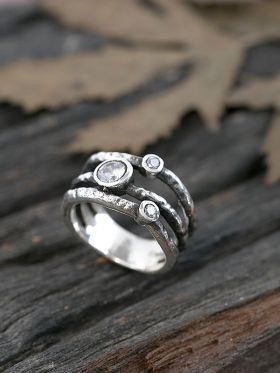 Gem Coil Ring