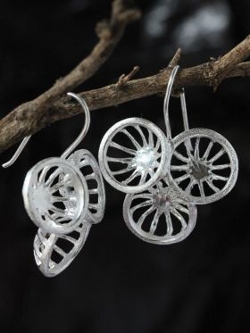 Triple Sun Earrings