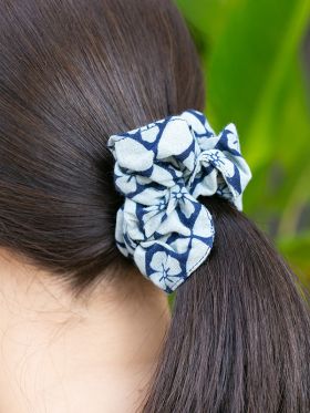 Indigo Scrunchy