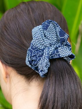 Indigo Scrunchy
