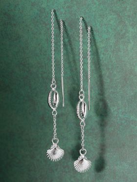 Silver Thread Earrings