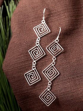 Spiral Tiles Earrings