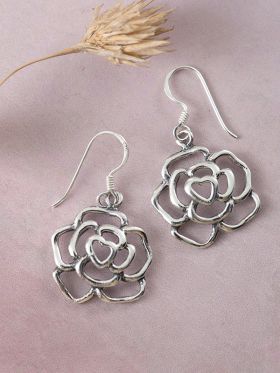 Water Rose Earrings