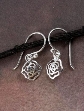 Water Rose Earrings