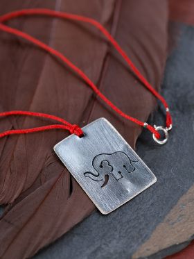 Elephant Slate Necklace