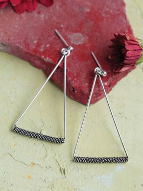 Rope Triangle Earrings