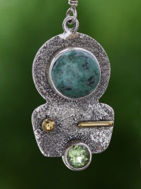 Turquoise Totem Pendant