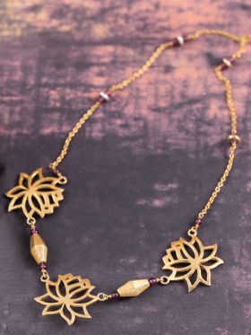 Gold Lotus Necklace