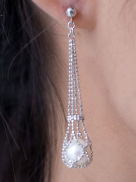 Pearl Sling Earrings