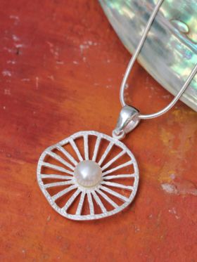 Pearl Web Pendant