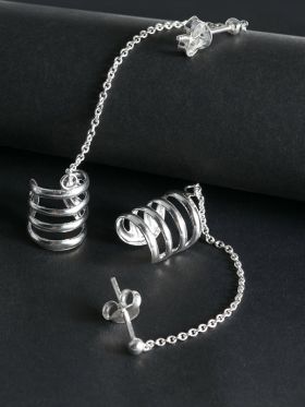 Coil Ear Cuff Studs