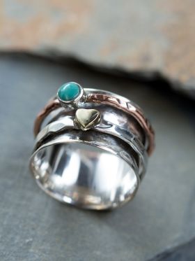 Spinning Heart Ring