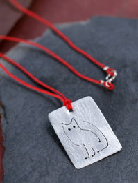 Cat Slate Necklace