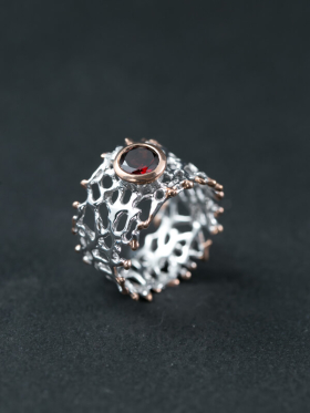 Ruby Excavation Ring