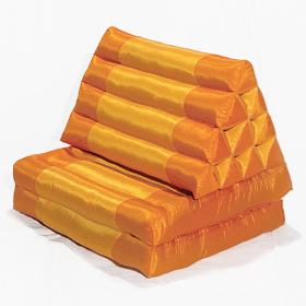 Triangle Pillow Two Fold Silklook (Orange/Tangerine)