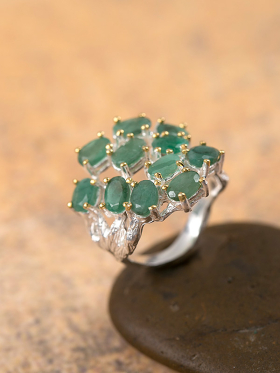 Emerald Bouquet Ring