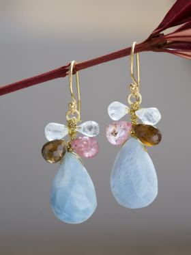 Opal Flare Earrings