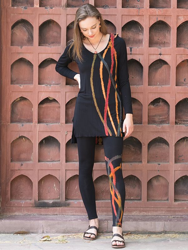 LAVA ヨガレギンス　PERFECT FORM LEGGINGS plus L Lava Wave Leggings | Women's Leggings - Eastern Serenity