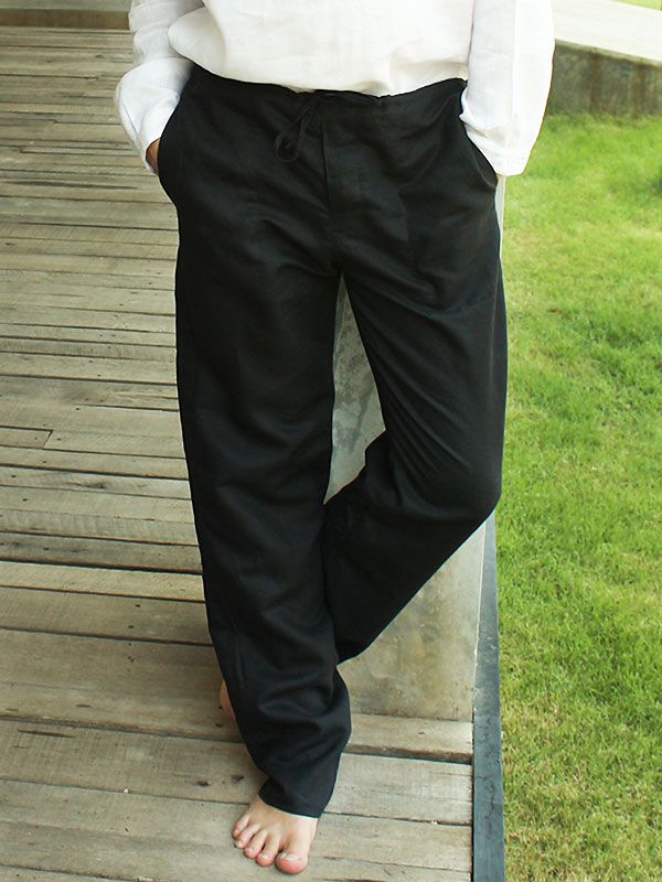 Drawstring Linen Pants GC771