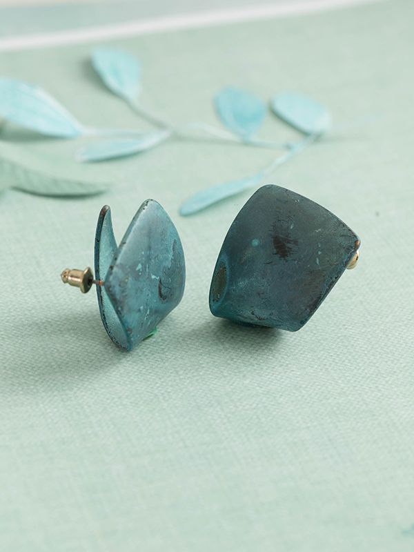 Greenstone Studs womens-zamak-jewelry-earrings-greenstone