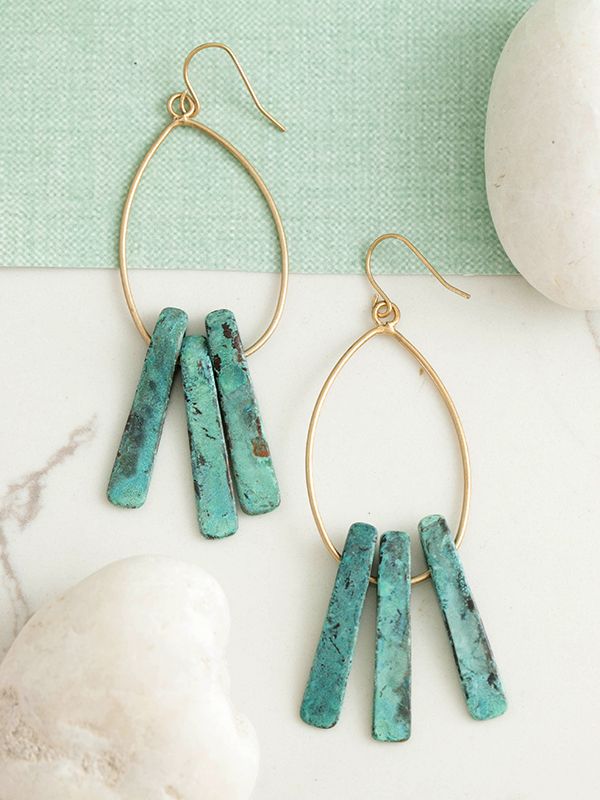 Lodestone Earrings womens-zamak-jewelry-earrings-lodestone