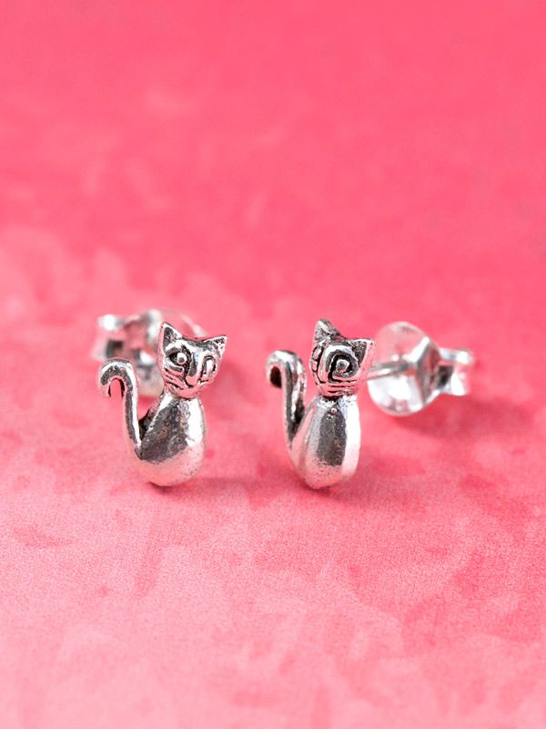womens-jewelry-sterling-studs-kitty_1