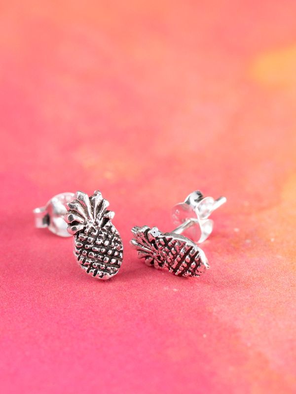 womens-jewelry-sterling-studs-pineapple_1